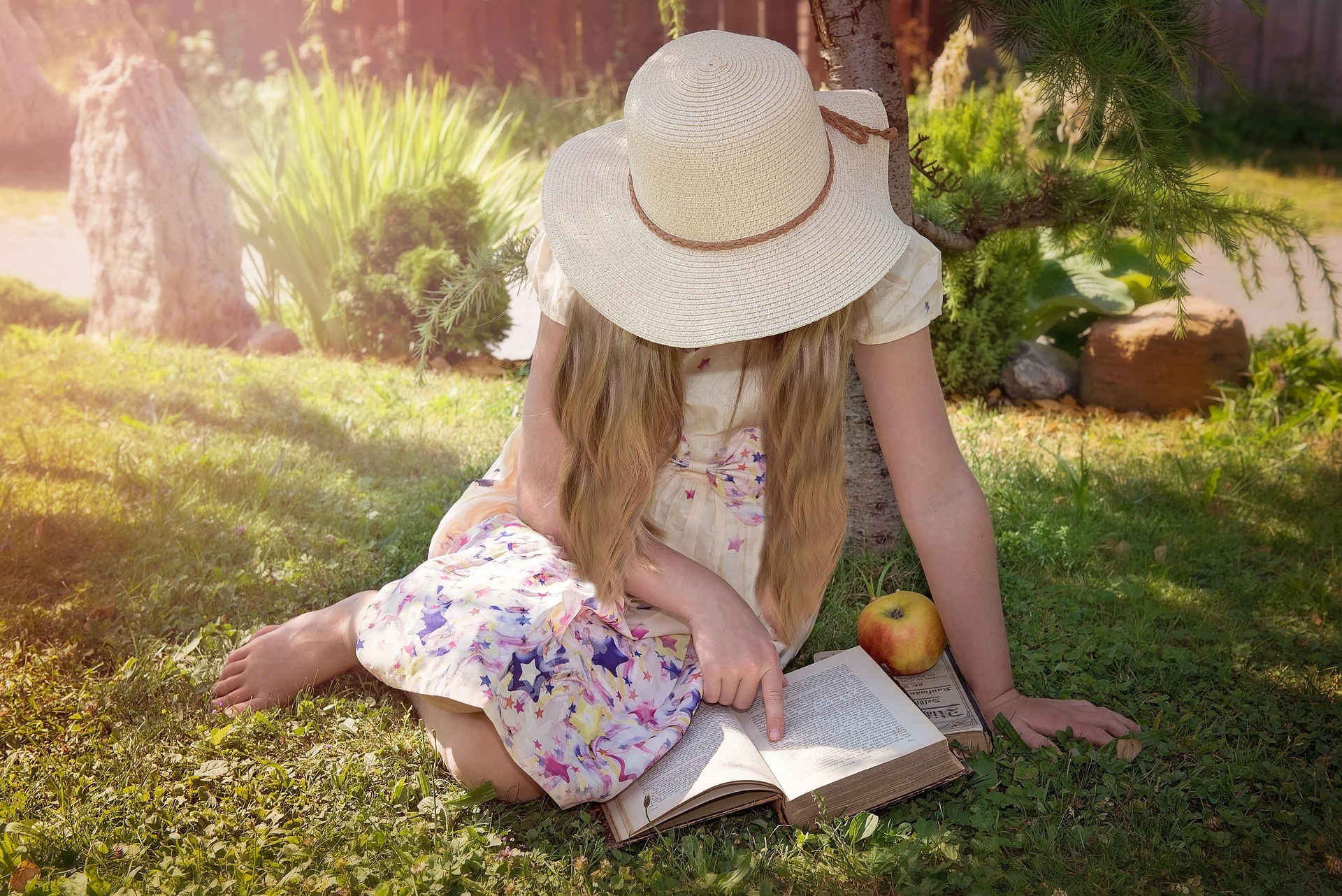Child Reading a Book